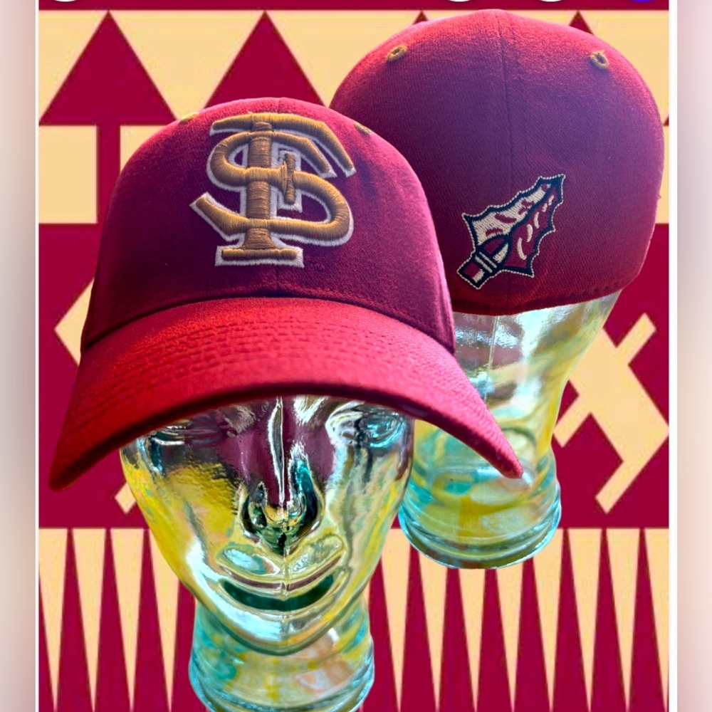 FSU Florida State Seminoles Top of World Stretch Flexfit One-Fit Logo Hat NWOT